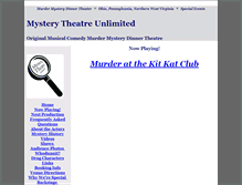 Tablet Screenshot of mysterytheatreunlimited.com